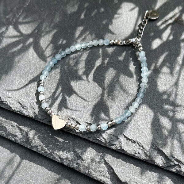 bracelet aigue-marine femme belle de lune