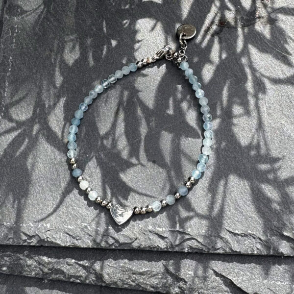 bracelet aigue-marine femme belle de lune