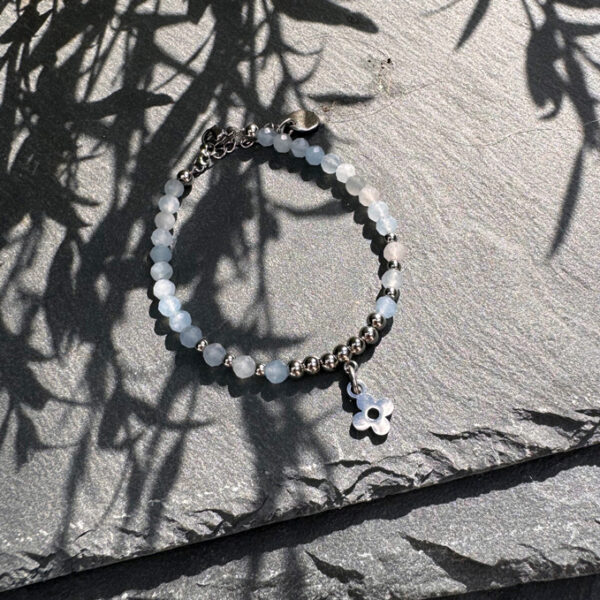 bracelet aigue-marine femme belle de lune