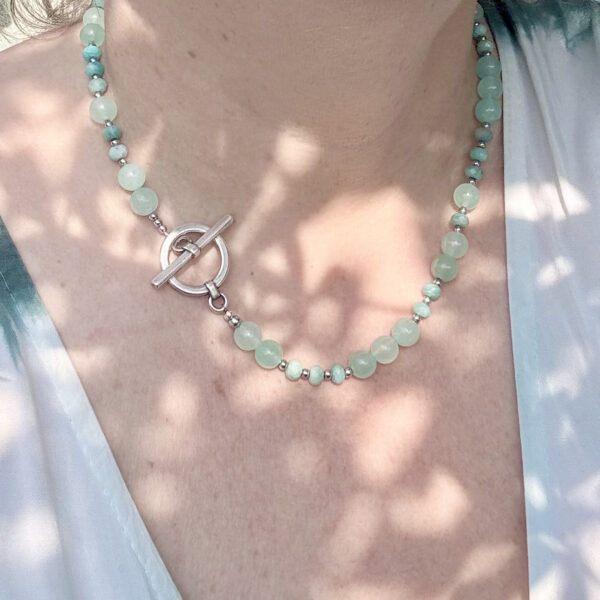 collier amazonite belle de lune