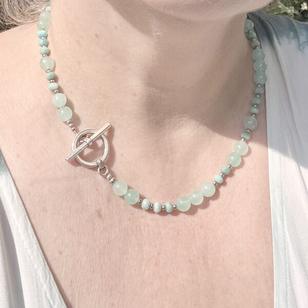 collier amazonite belle de lune