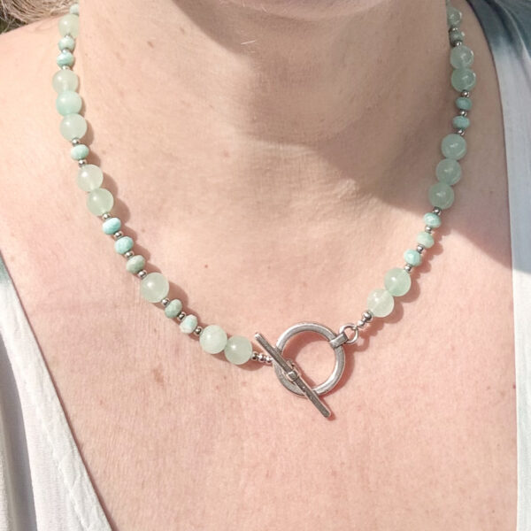 collier amazonite belle de lune