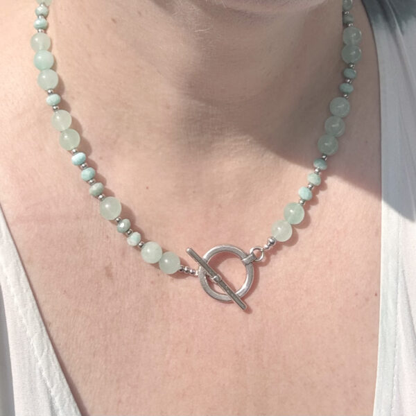 collier amazonite belle de lune