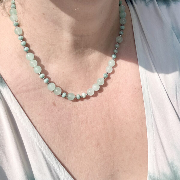 collier amazonite belle de lune