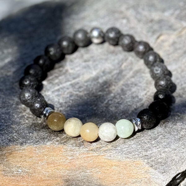 bracelet homme amazonite belle de lune