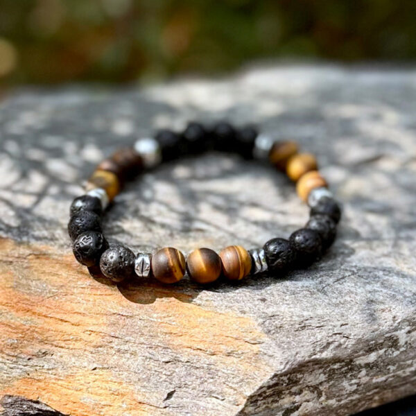 bracelet homme oeil tigre belle lune