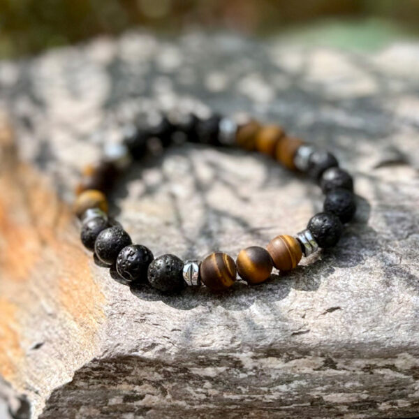 bracelet homme oeil tigre belle lune