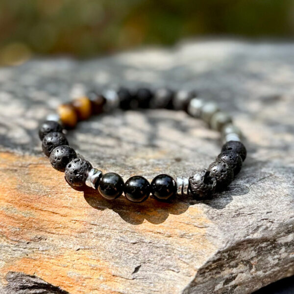 bracelet homme oeil tigre labradorite obsidienne oeil celeste belle lune