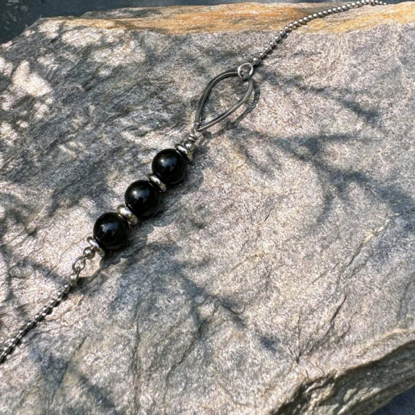 collier obsidienne belle de lune