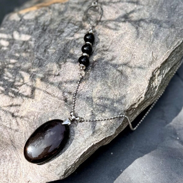 collier obsidienne belle de lune