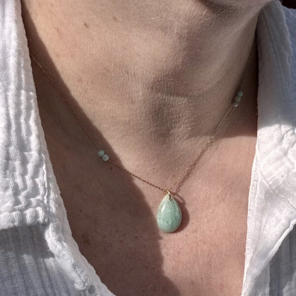 collier amazonite femme belle de lune