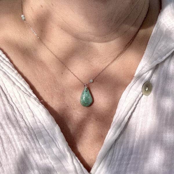 collier amazonite femme belle de lune