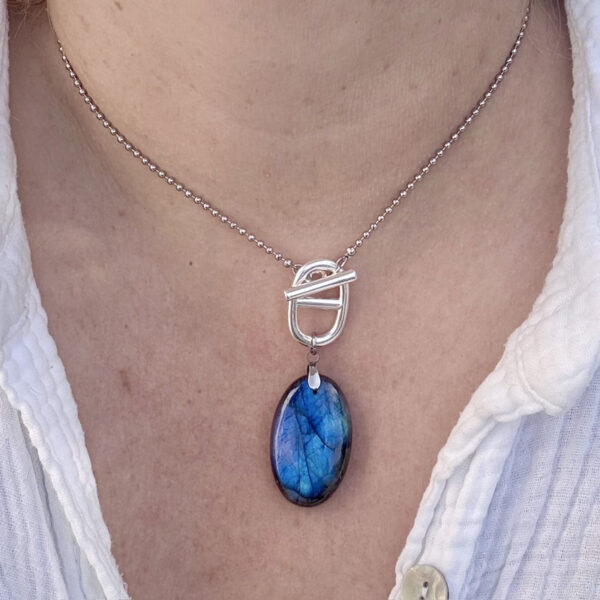 collier labradorite femme belle de lune