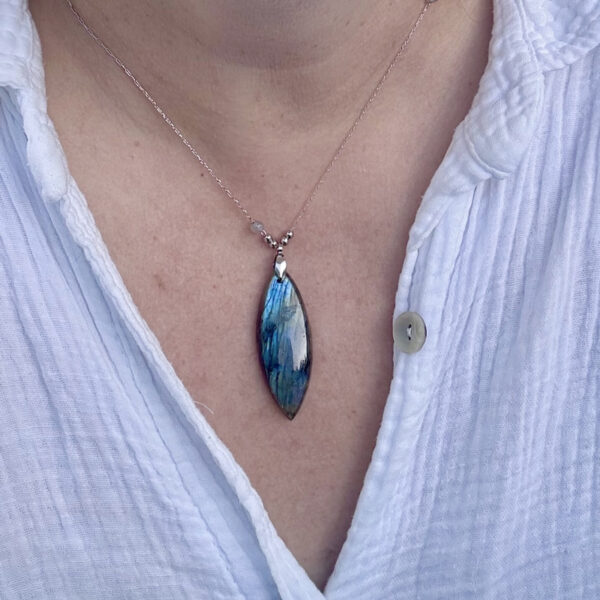 collier labradorite femme belle de lune