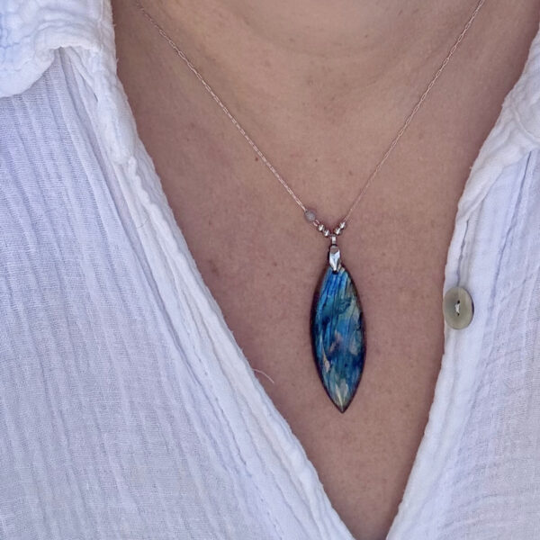 collier labradorite femme belle de lune