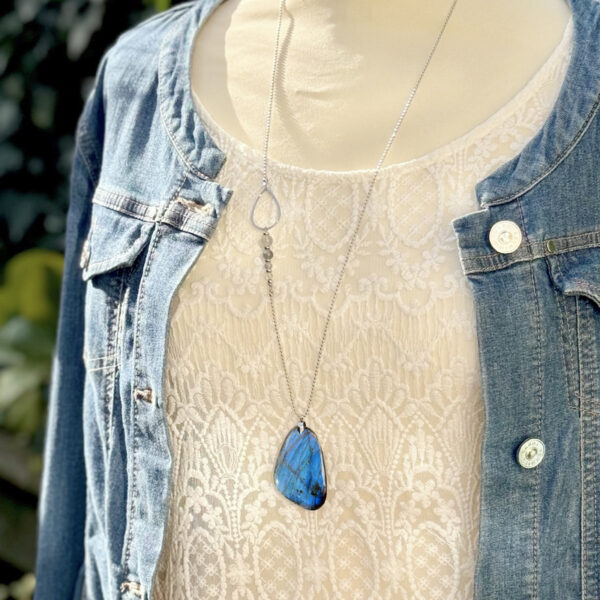 collier labradorite femme belle de lune