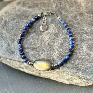 bracelet labradorite femme belle de lune