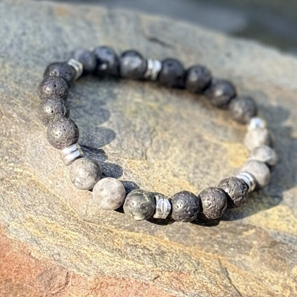 bracelet homme pierre naturelle labradorite belle de lune