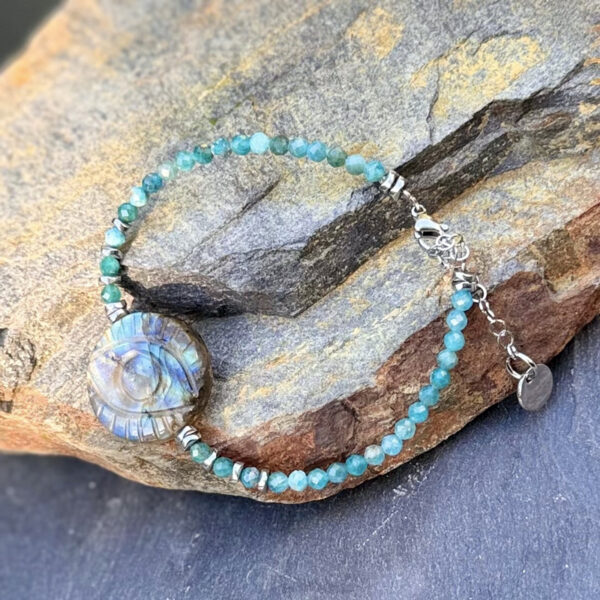 bracelet labradorite femme belle de lune