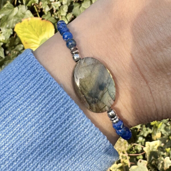 bracelet labradorite femme belle de lune