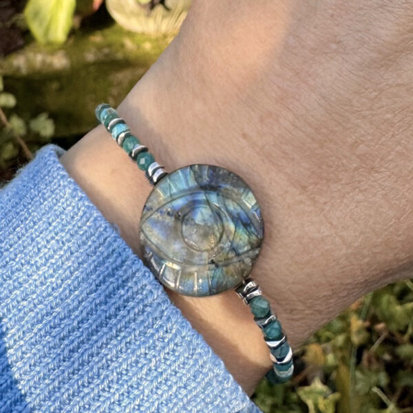 bracelet labradorite femme belle de lune