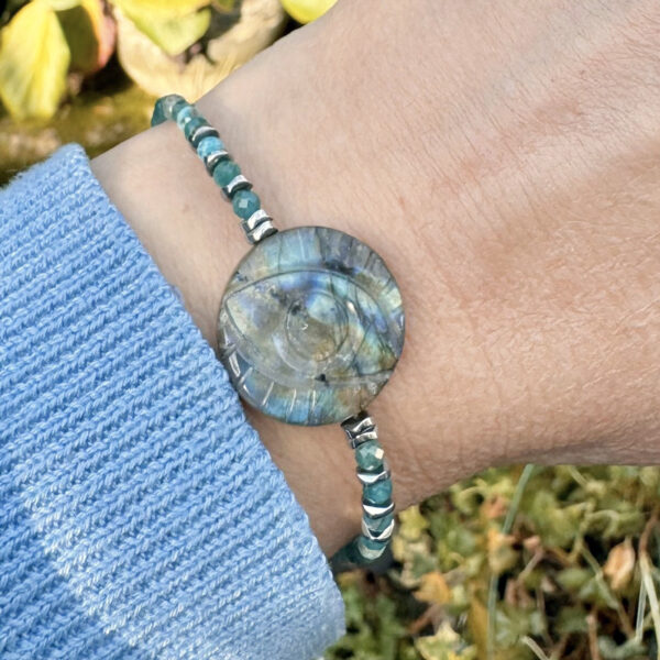 bracelet labradorite femme belle de lune