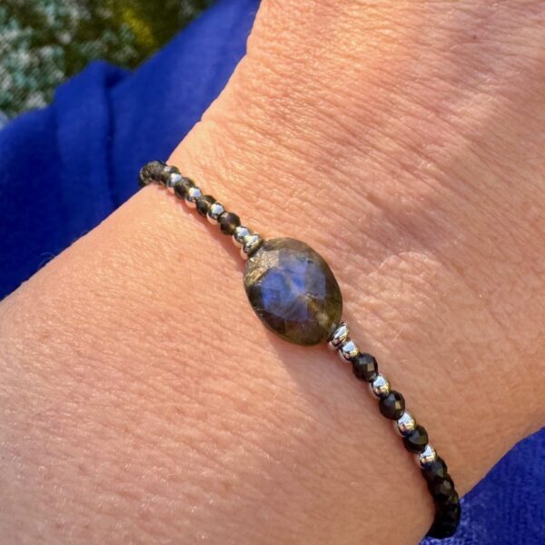 bracelet labradorite femme belle de lune