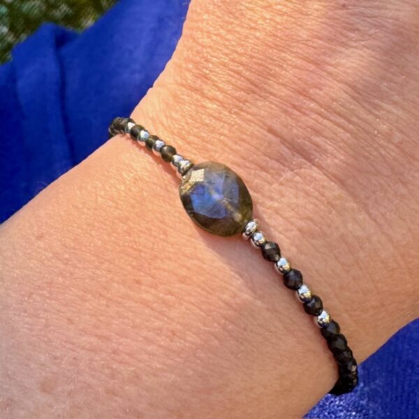 bracelet labradorite femme belle de lune