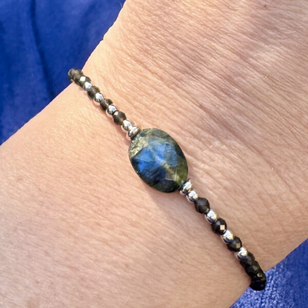 bracelet labradorite femme belle de lune